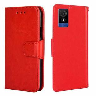 For TCL 501 4G Crystal Texture Leather Phone Case(Red)