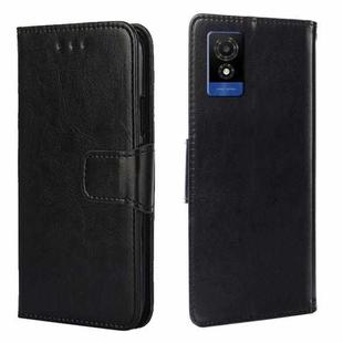 For TCL 501 4G Crystal Texture Leather Phone Case(Black)