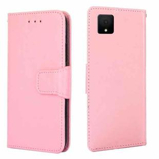 For TCL 502 Crystal Texture Leather Phone Case(Pink)