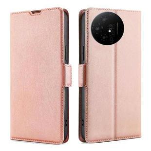 For TCL 50 XL Ultra-thin Voltage Side Buckle Horizontal Flip Leather Phone Case(Rose Gold)