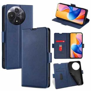 For TCL 60R 5G Ultra-thin Voltage Side Buckle Horizontal Flip Leather Phone Case(Blue)