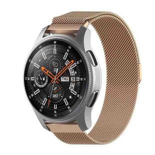 For Huami Amazfit GTS 20mm / Bip U Pro Milanese Magnetic Metal Watch Band(Rose Gold)