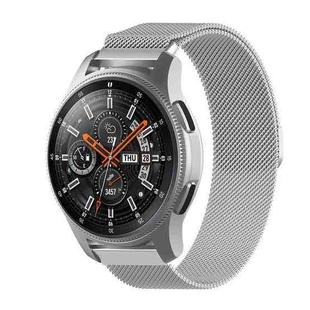 For Huami Amazfit GTS 20mm / Bip U Pro Milanese Magnetic Metal Watch Band(Silver)