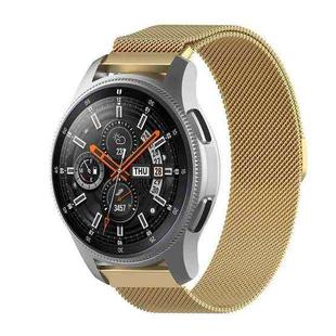 For Huami Amazfit GTS 20mm / Bip U Pro Milanese Magnetic Metal Watch Band(Gold)