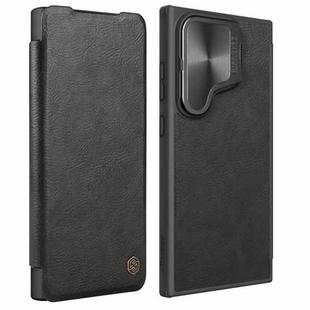 For Samsung Galaxy S24+ 5G NILLKIN Qin Prop Series Flip Camera Cover Design Leather Phone Case(Black)