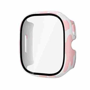 For Verizon Gizmo Watch 3 PC + Tempered Film Integrated Watch Protective Case(Pink Cow)