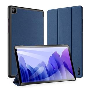 For Galaxy Tab A7 SM-T505 (2020) 10.4 inch DUX DUCIS Domo Series Horizontal Flip Magnetic PU Leather Case with Three-folding Holder (Blue)
