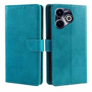 For Infinix Hot 40i Calf Texture Buckle Flip Leather Phone Case(Light Blue)