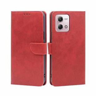 For Motorola Moto G Stylus 2023 4G Calf Texture Buckle Flip Leather Phone Case(Red)