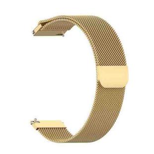 For Huami Amazfit GTS 22mm Milanese Magnetic Metal Watch Band(Gold)