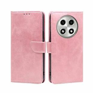 For OPPO A2 Pro 5G Calf Texture Buckle Flip Leather Phone Case(Rose Gold)