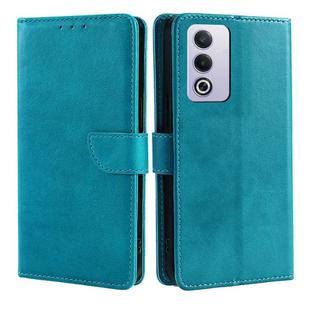 For OPPO A3 Pro 5G India Calf Texture Buckle Flip Leather Phone Case(Light Blue)