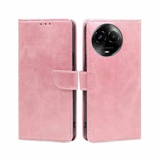 For Realme 11 5G / 11x 5G Calf Texture Buckle Flip Leather Phone Case(Rose Gold)