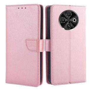 For Tecno Spark 30C 4G Calf Texture Buckle Flip Leather Phone Case(Rose Gold)