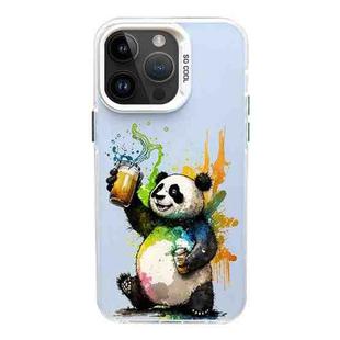 For iPhone 14 Pro Color Ink Frosted PC+TPU Phone Case(Toast Panda)