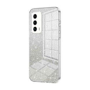 For Meizu 18 / 18s Gradient Glitter Powder Electroplated Phone Case(Transparent)