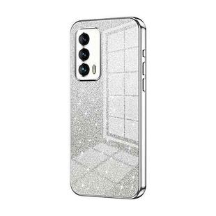 For Meizu 18 / 18s Gradient Glitter Powder Electroplated Phone Case(Silver)