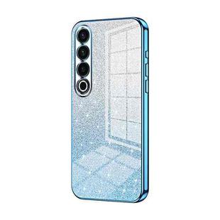 For Meizu 20 Pro Gradient Glitter Powder Electroplated Phone Case(Blue)