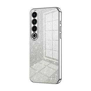 For Meizu 20 Pro Gradient Glitter Powder Electroplated Phone Case(Silver)