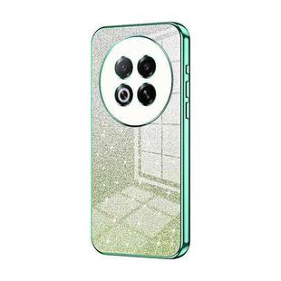 For Meizu Note 16 Pro Gradient Glitter Powder Electroplated Phone Case(Green)