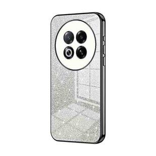 For Meizu Note 16 Pro Gradient Glitter Powder Electroplated Phone Case(Black)