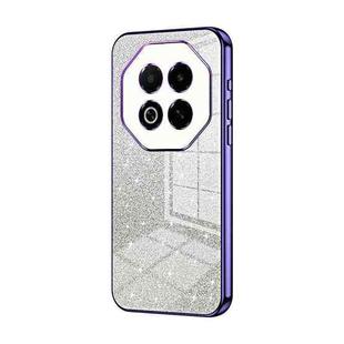 For Meizu Note 16 Gradient Glitter Powder Electroplated Phone Case(Purple)