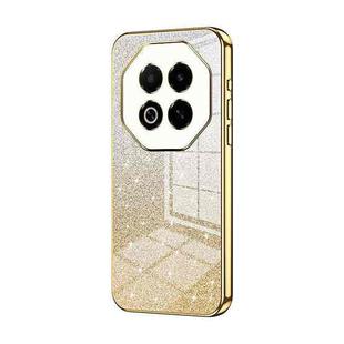 For Meizu Note 16 Gradient Glitter Powder Electroplated Phone Case(Gold)