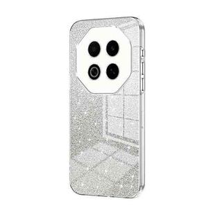 For Meizu Note 16 Gradient Glitter Powder Electroplated Phone Case(Transparent)