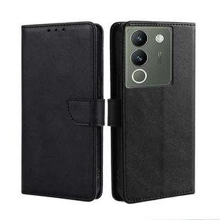 For vivo V29e 5G Calf Texture Buckle Flip Leather Phone Case(Black)