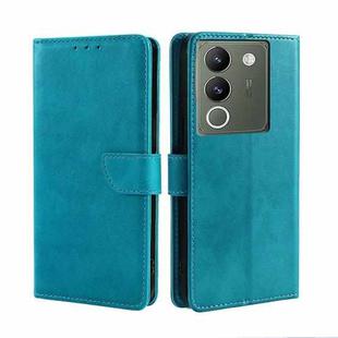 For vivo V29e 5G Calf Texture Buckle Flip Leather Phone Case(Light Blue)