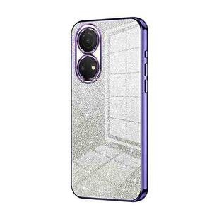 For Honor Play 30 Plus Gradient Glitter Powder Electroplated Phone Case(Purple)