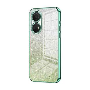 For Honor Play 30 Plus Gradient Glitter Powder Electroplated Phone Case(Green)