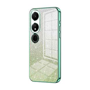 For Honor Play 40 Gradient Glitter Powder Electroplated Phone Case(Green)