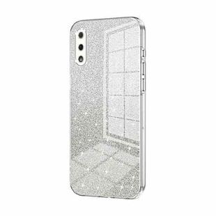 For Honor 9X Gradient Glitter Powder Electroplated Phone Case(Transparent)