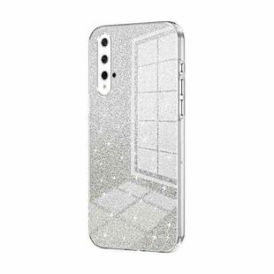 For Honor 20 / 20S / nova 5T Gradient Glitter Powder Electroplated Phone Case(Transparent)