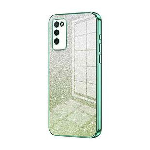 For Honor 30 Youth Gradient Glitter Powder Electroplated Phone Case(Green)