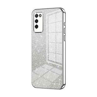 For Honor 30 Youth Gradient Glitter Powder Electroplated Phone Case(Silver)