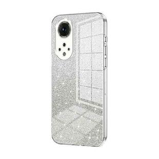 For Honor 50 / Huawei nova 9 Gradient Glitter Powder Electroplated Phone Case(Transparent)