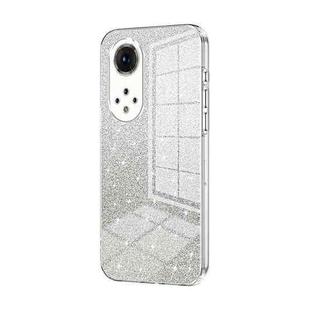 For Honor 50 Pro  / Huawei nova 9 Pro Gradient Glitter Powder Electroplated Phone Case(Transparent)