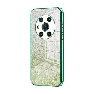 For Honor Magic3 Gradient Glitter Powder Electroplated Phone Case(Green)
