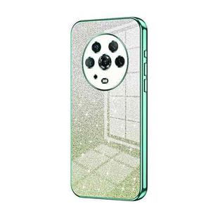 For Honor Magic4 Gradient Glitter Powder Electroplated Phone Case(Green)