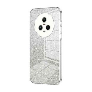 For Honor Magic5 Gradient Glitter Powder Electroplated Phone Case(Transparent)