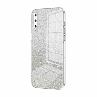 For Honor Play 3 Gradient Glitter Powder Electroplated Phone Case(Transparent)