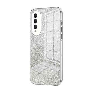 For Honor X20 SE / Huawei nova 10z Gradient Glitter Powder Electroplated Phone Case(Transparent)