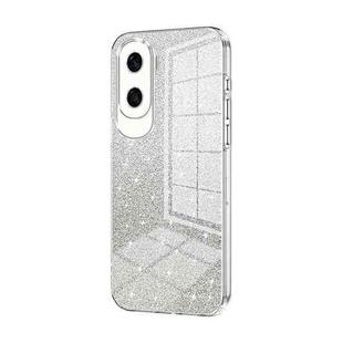 For Honor X50i / 90 Lite Gradient Glitter Powder Electroplated Phone Case(Transparent)