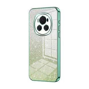 For Honor Magic6 Gradient Glitter Powder Electroplated Phone Case(Green)