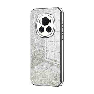 For Honor Magic6 Gradient Glitter Powder Electroplated Phone Case(Silver)