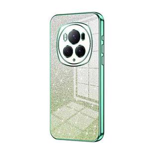 For Honor Magic6 Pro Gradient Glitter Powder Electroplated Phone Case(Green)
