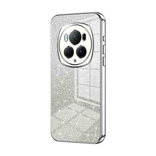 For Honor Magic6 Pro Gradient Glitter Powder Electroplated Phone Case(Silver)