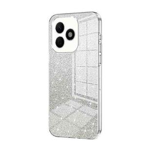 For Honor X60i Gradient Glitter Powder Electroplated Phone Case(Transparent)